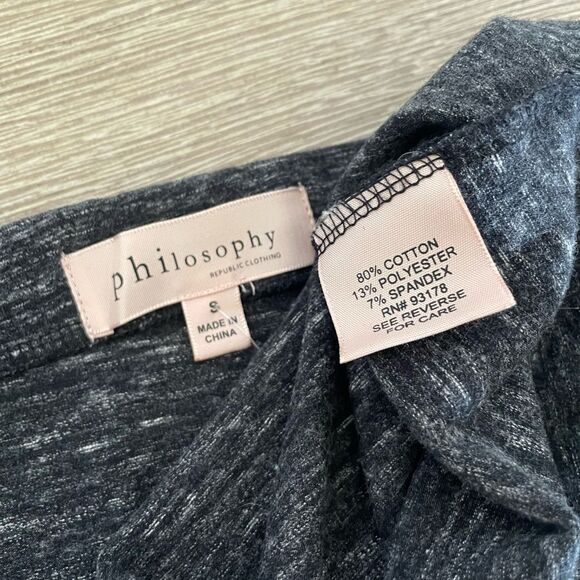 Philosophy Heather Gray Stretch Pencil Skirt S - Picture 3 of 3